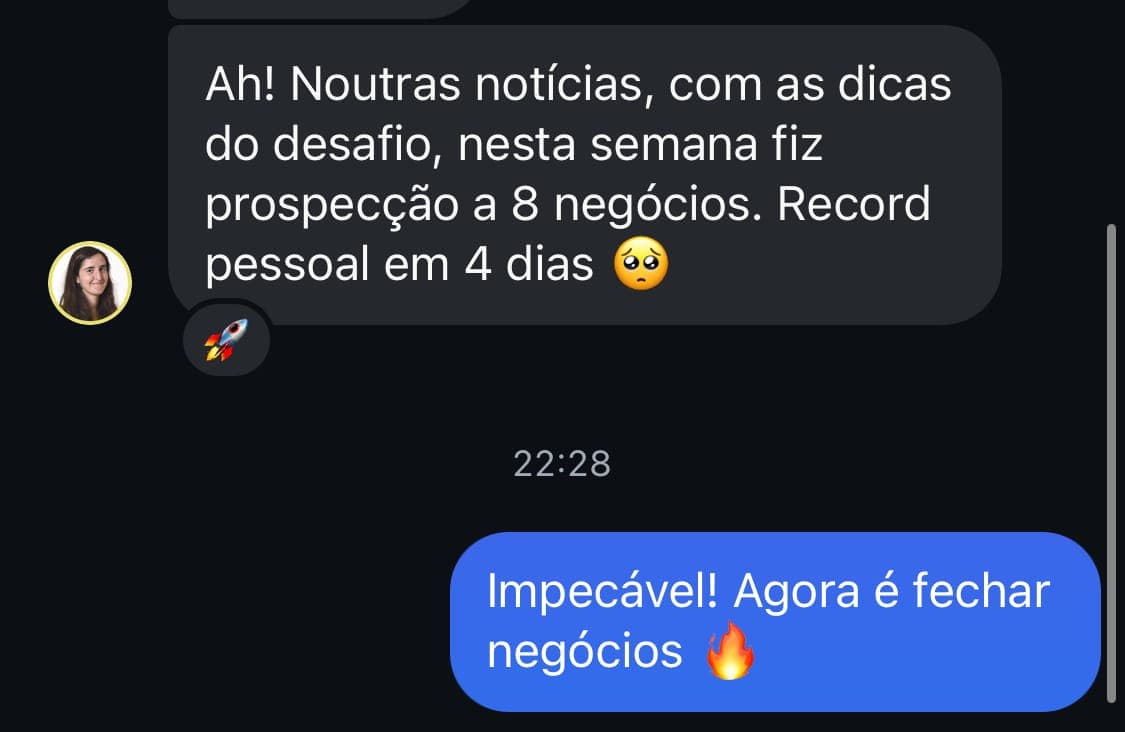 Testemunho Aluna