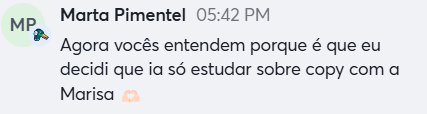 Testemunho Marta Pimentel