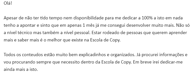 Feedback aluno