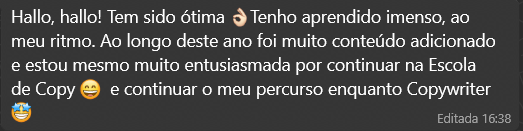 Feedback aluno